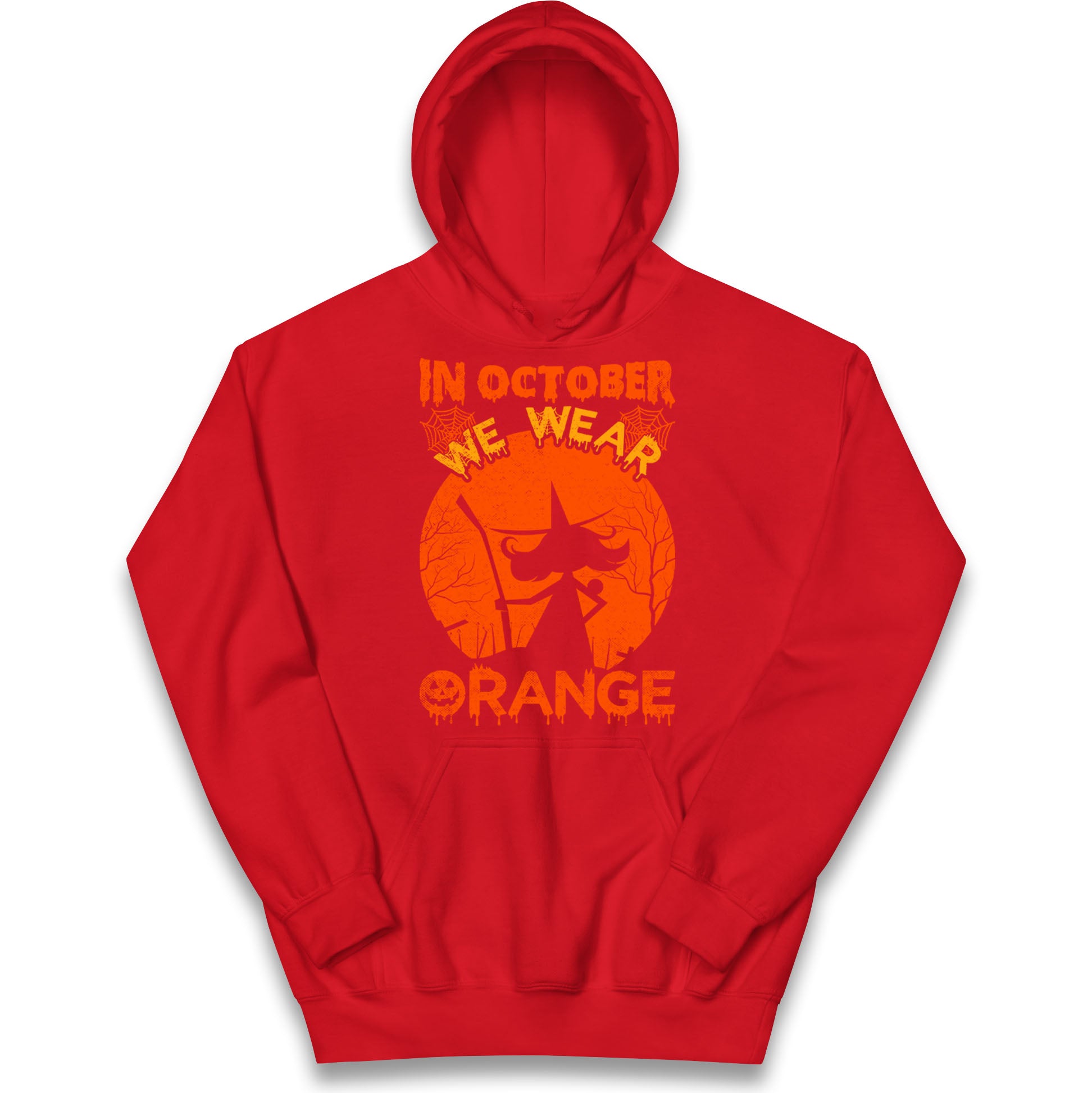 In October We Wear Orange Halloween Hoodie
