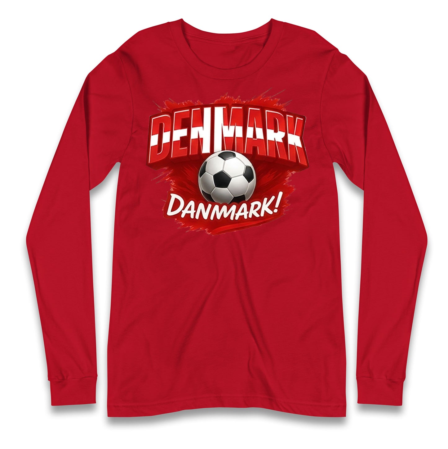 Denmark Retro World Cup Longsleeve T Shirt