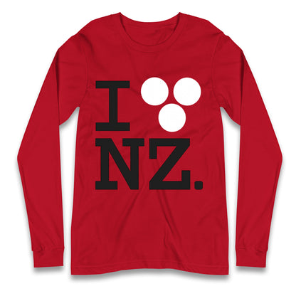 I Love NZ Orlando Bloom Huffer Longsleeve T Shirt