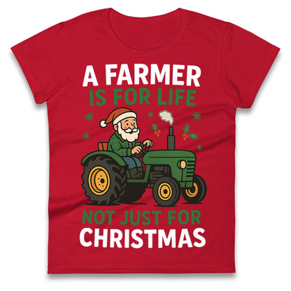 Farmer Christmas Ladies T Shirt