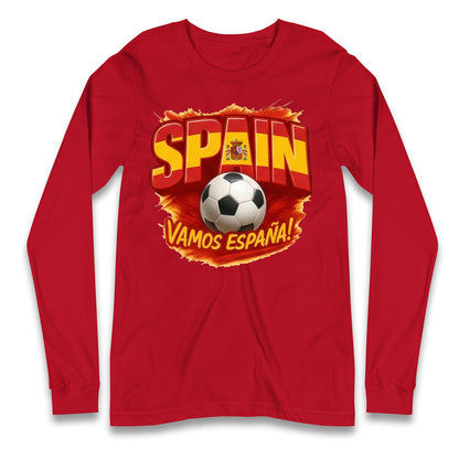 Spain Retro World Cup Longsleeve T Shirt