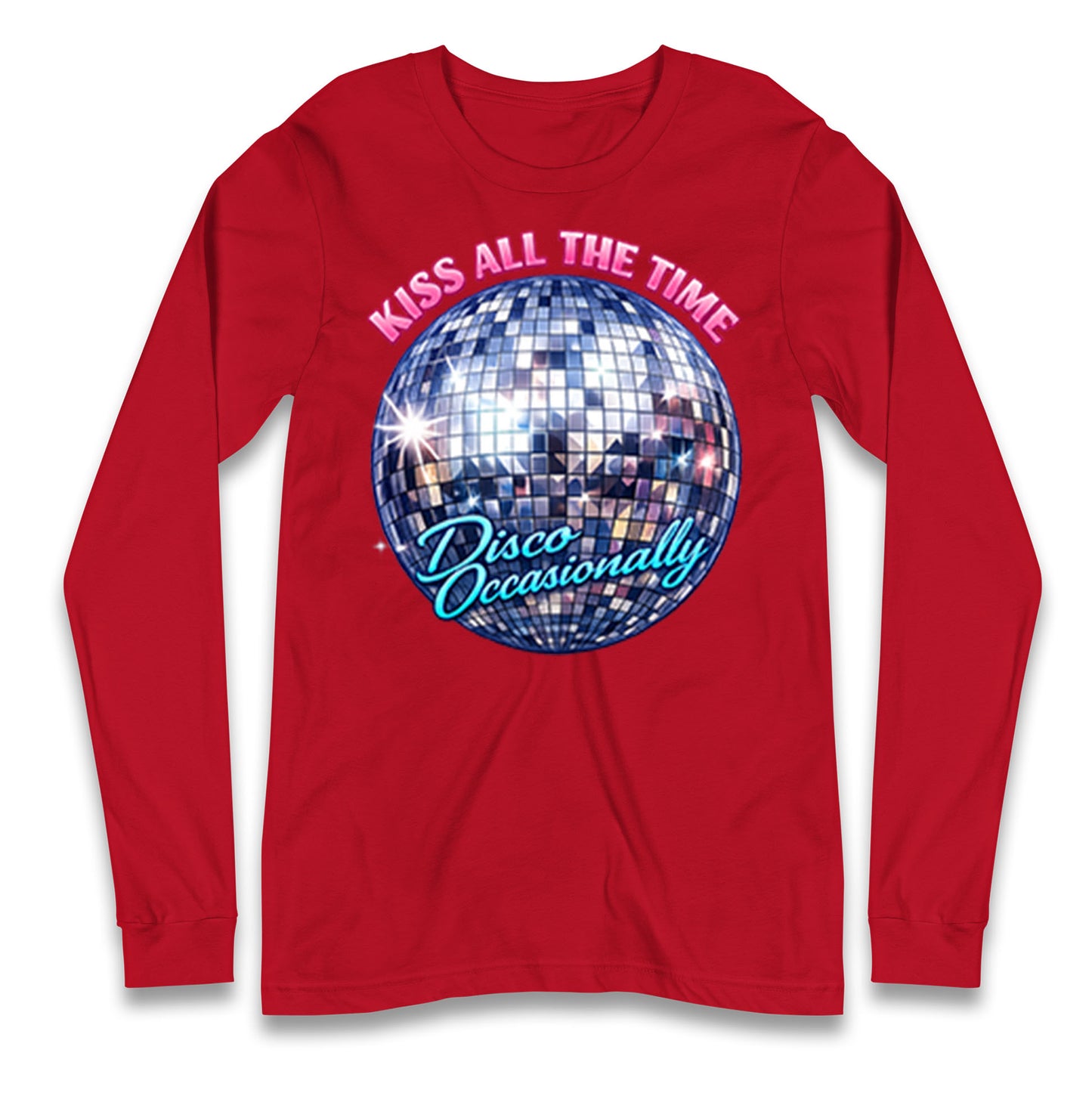Kiss All The Time Disco Occasionally Longsleeve T Shirt