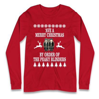 Peaky Blinders Christmas Longsleeve T Shirt