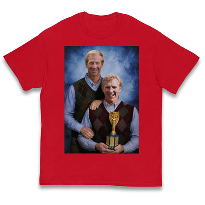 Bobby Moore Bobby Charlton Step Brothers Style England 1966 Kids T Shirt