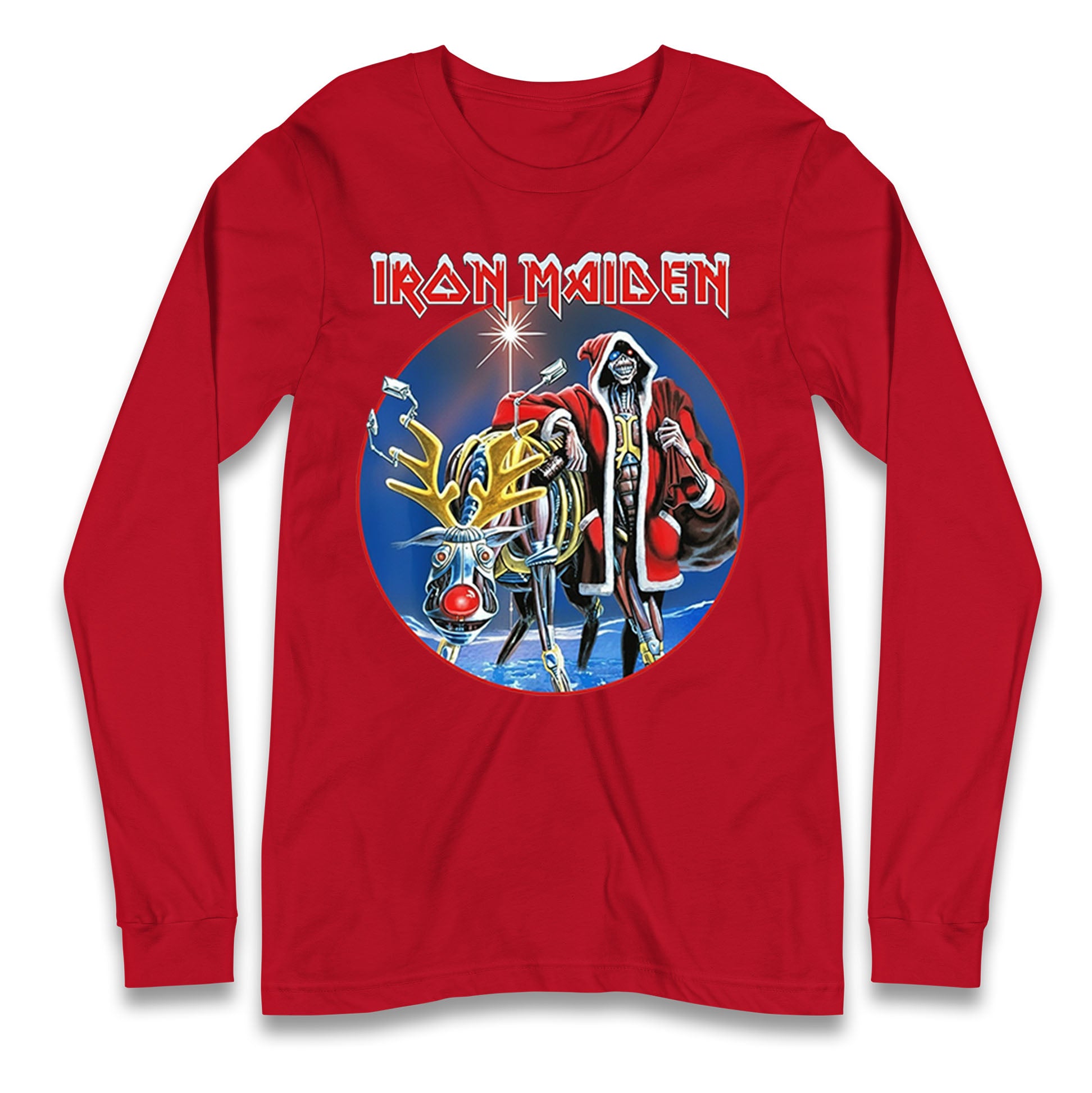 Iron Maiden Christmas Longsleeve T Shirt 