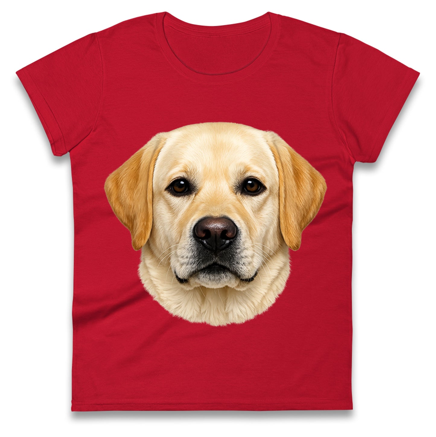 Labrador Dog Face Ladies T Shirt