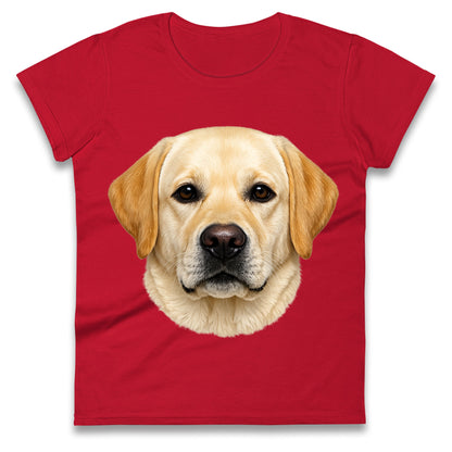 Labrador Dog Face Ladies T Shirt