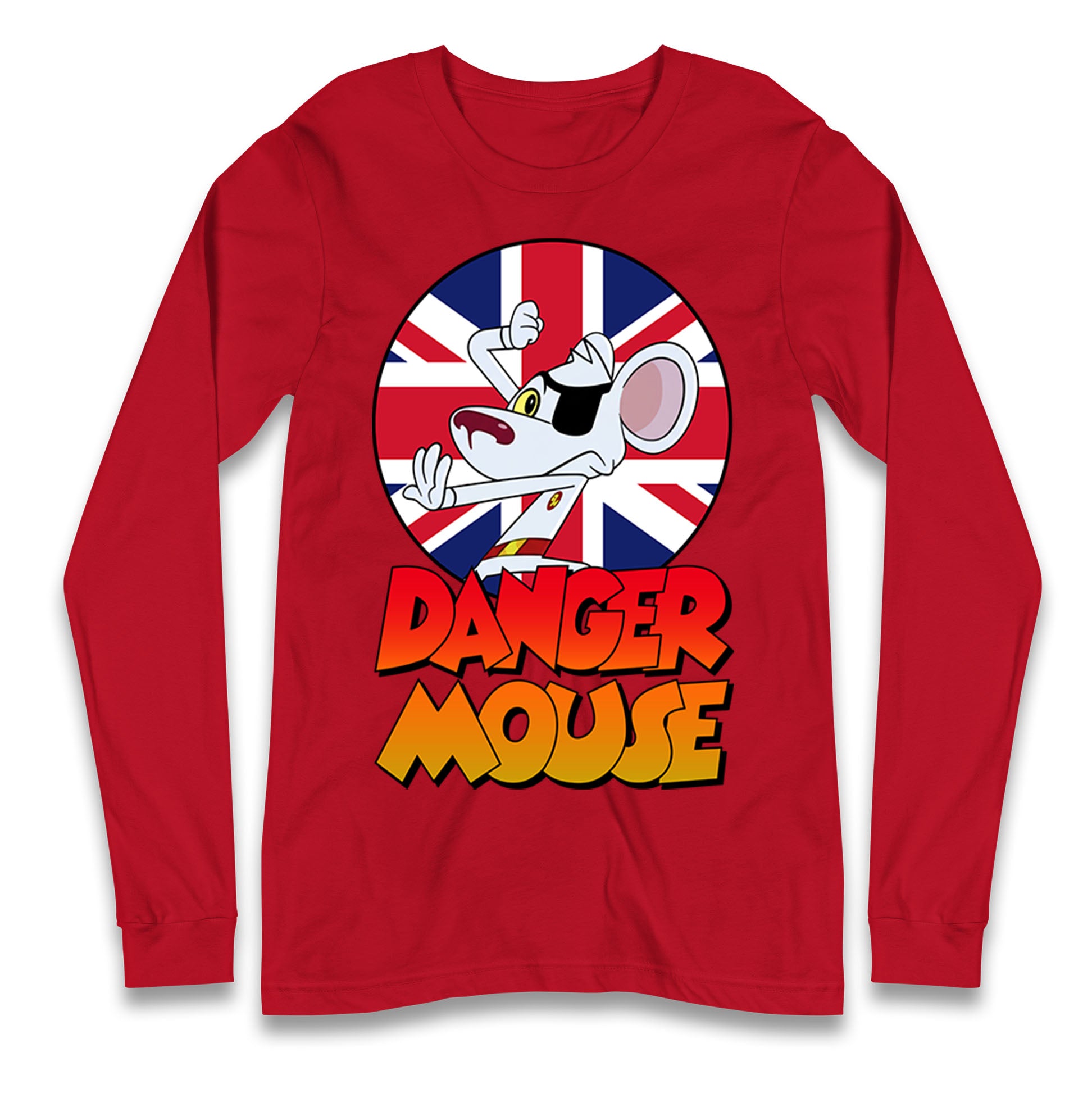 Danger Mouse Union Jack Longsleeve T Shirt
