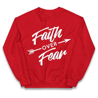 Faith Over Fear Kids Jumper