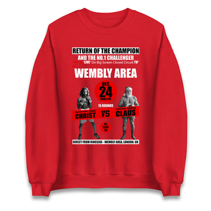 Jesus Christ Vs Santa Claus Jumper 