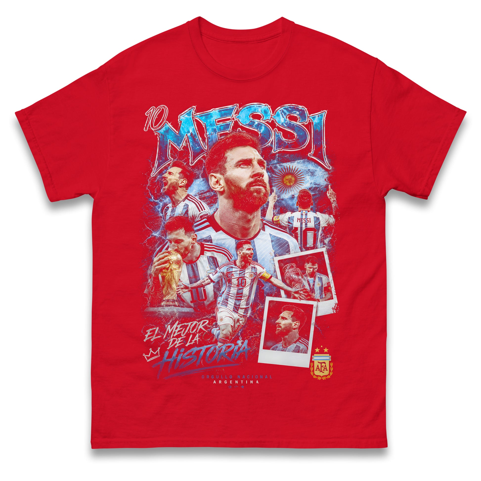 10 Messi Argentina T Shirt