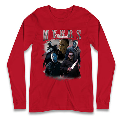 Michael Myers Serial Killer Halloween Bootleg Long Sleeve T Shirt