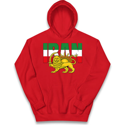 Iran Flag Kids Hoodie