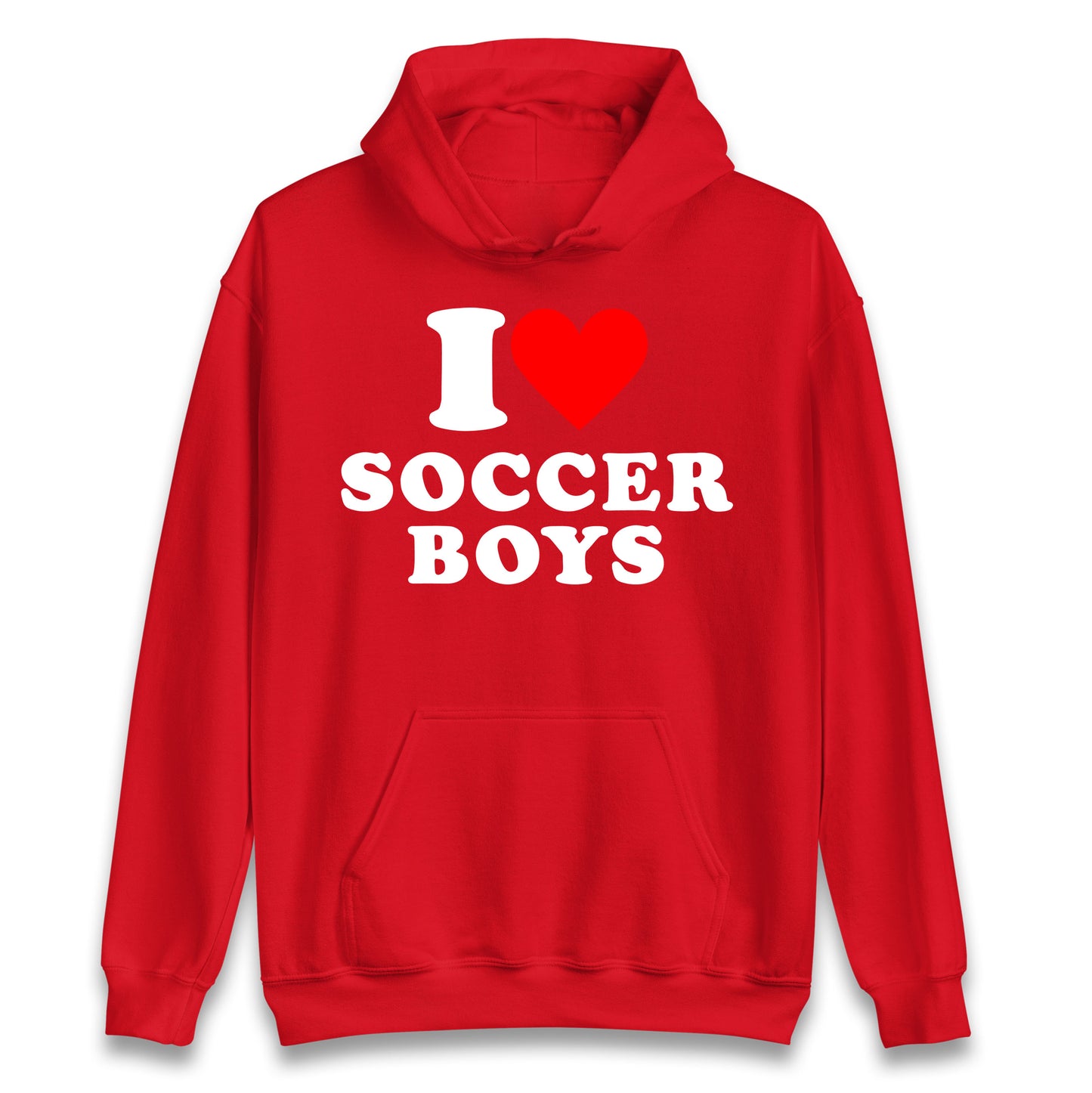 I Love Soccer Boys Hoodie