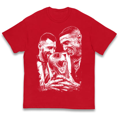 Lionel Messi Angel Di Maria Kids T Shirt