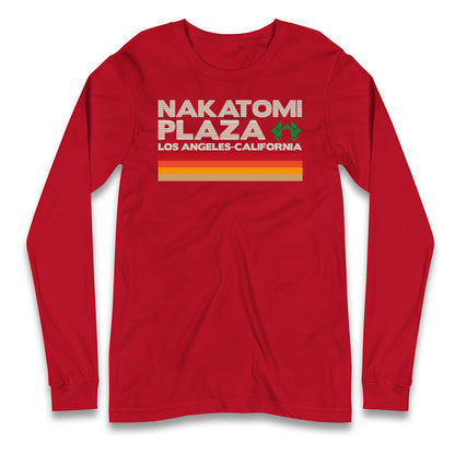 nakatomi plaza vintage long sleeve t shirt