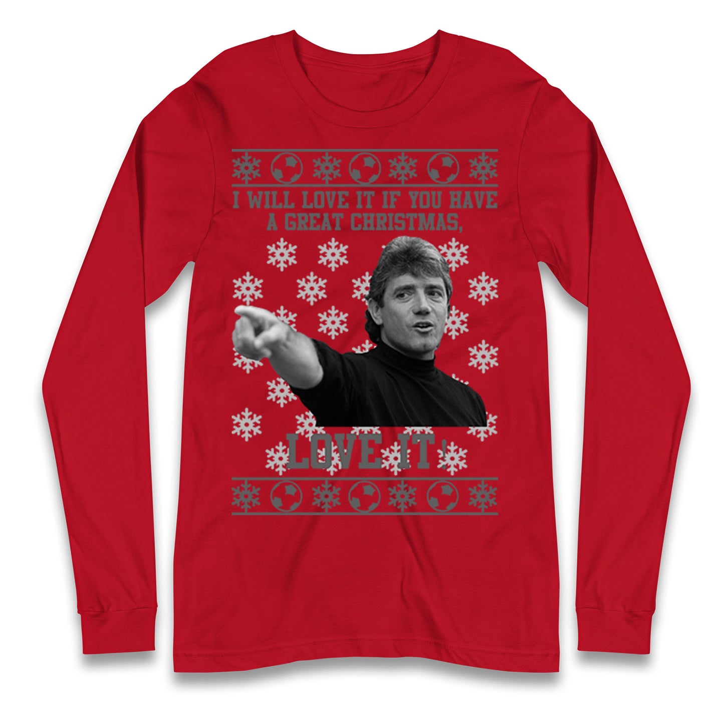 Kevin Keegan Christmas Long Sleeve T Shirt