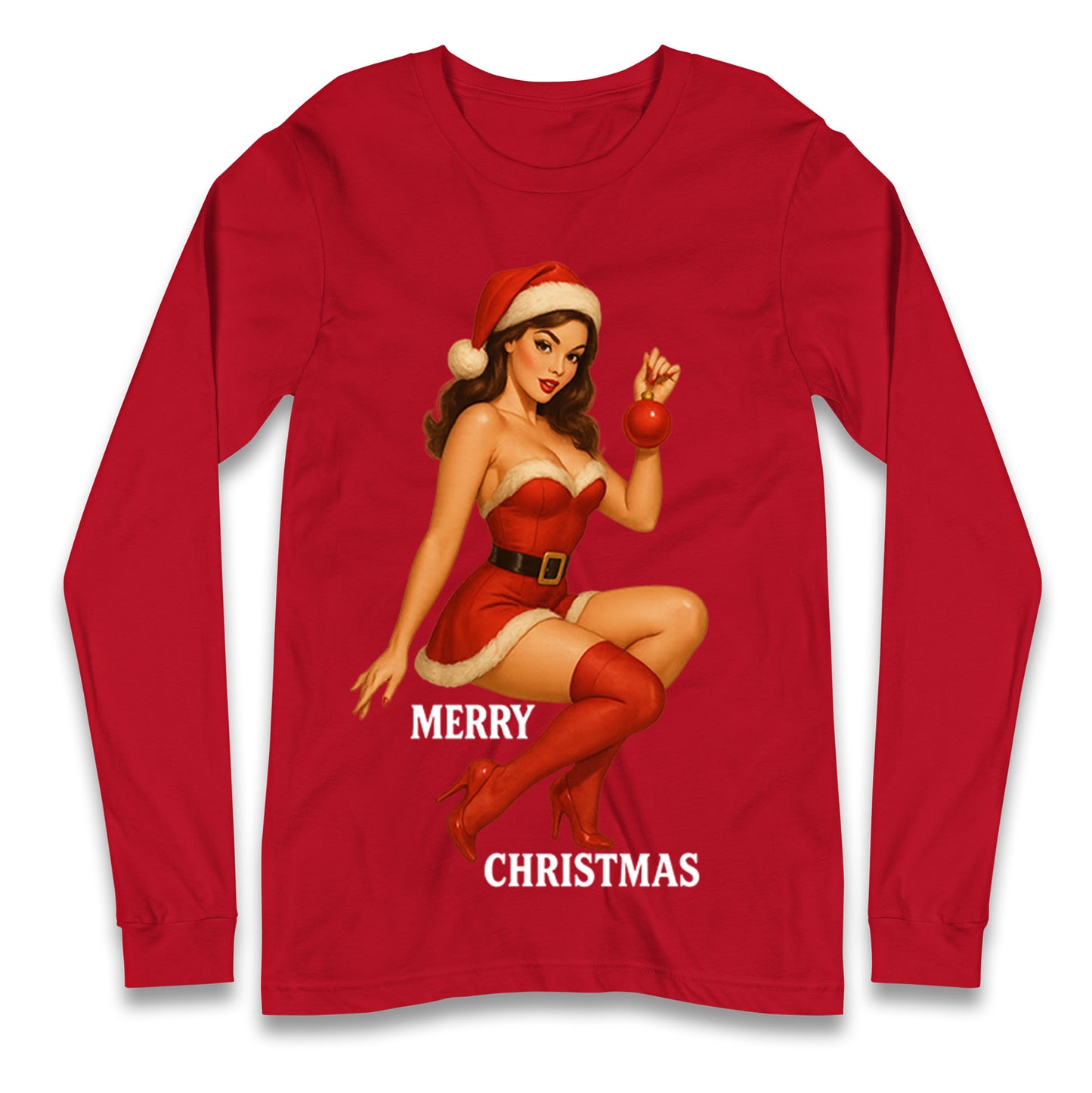 Merry Christmas Sexy Christmas Long Sleeve Shirt
