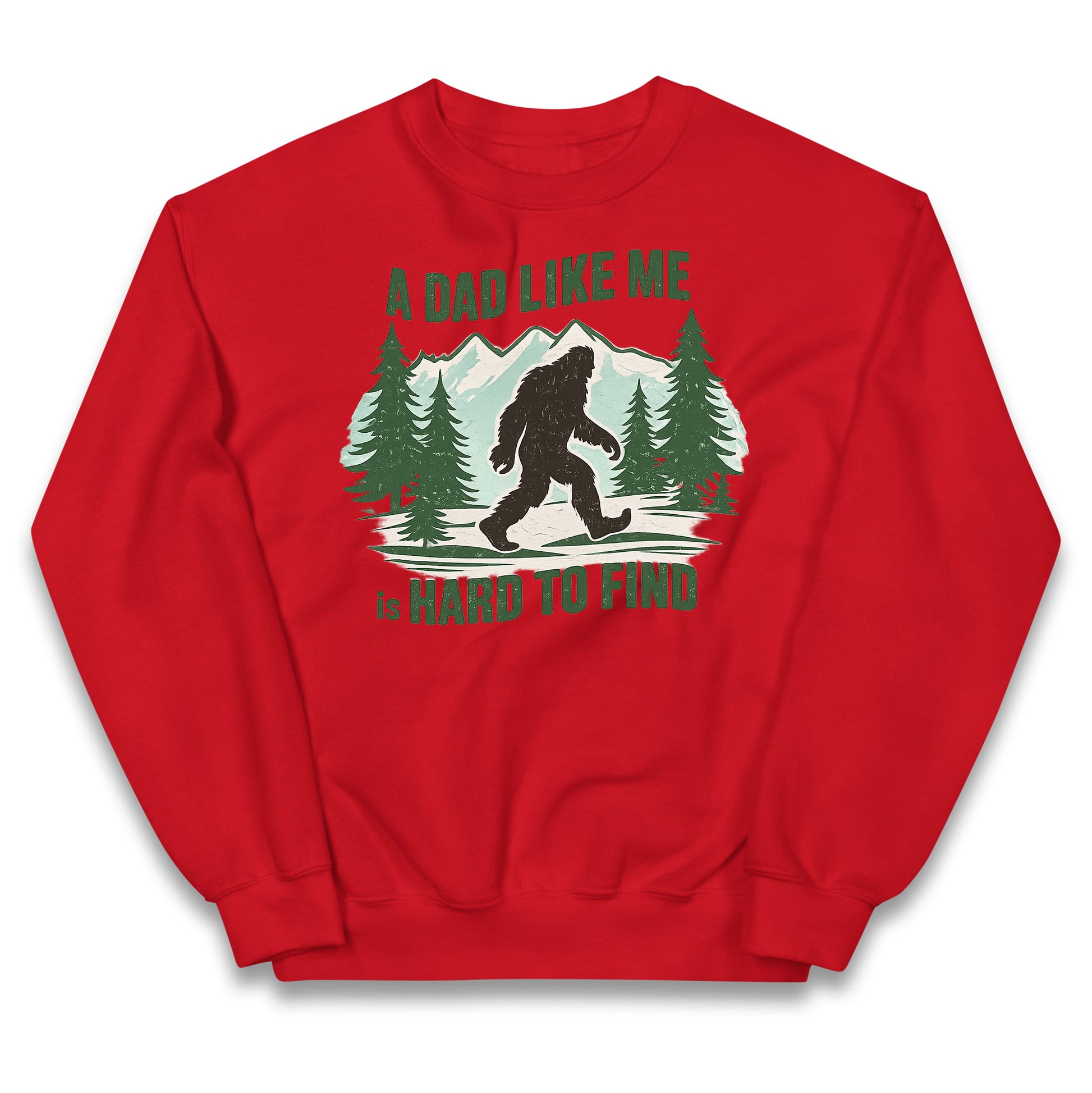 Retro Funny Bigfoot Dad Kids Jumper 