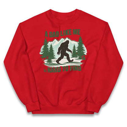 Retro Funny Bigfoot Dad Kids Jumper 