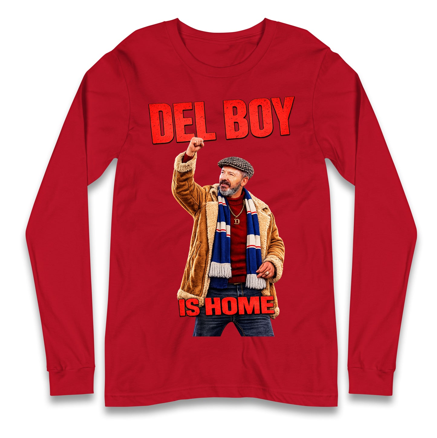 Derek McInnes Rangers Del Boy Football Longsleeve T Shirt