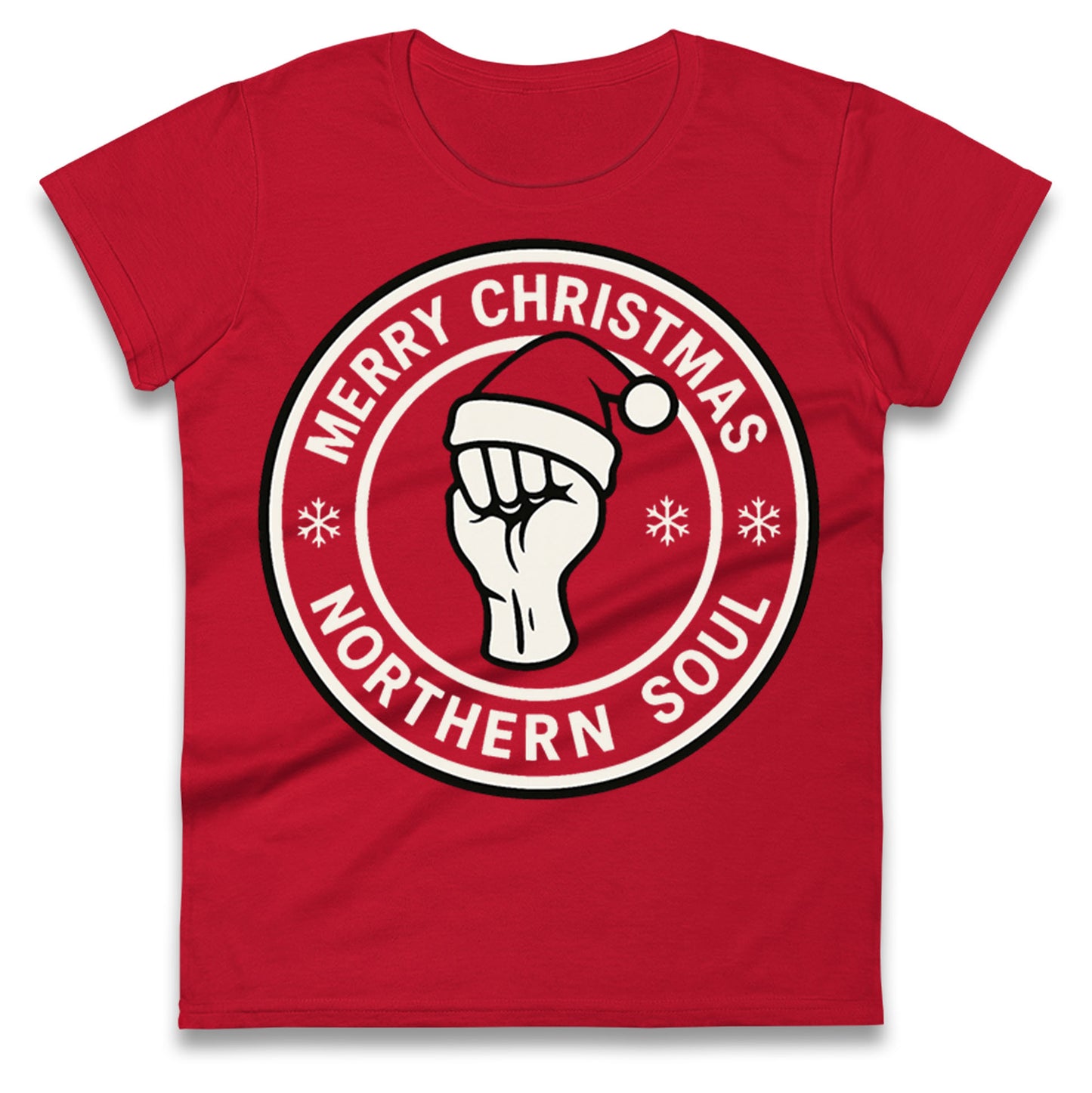 Merry Christmas Northern Soul Ladies T Shirt