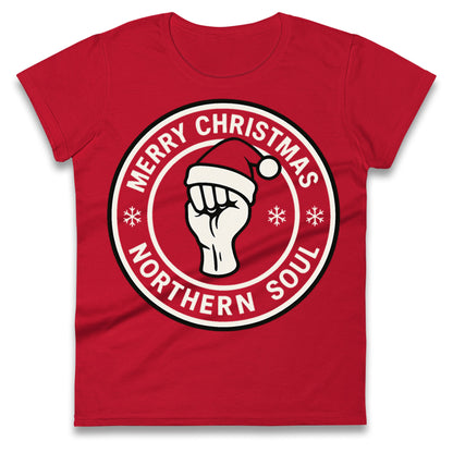 Merry Christmas Northern Soul Ladies T Shirt