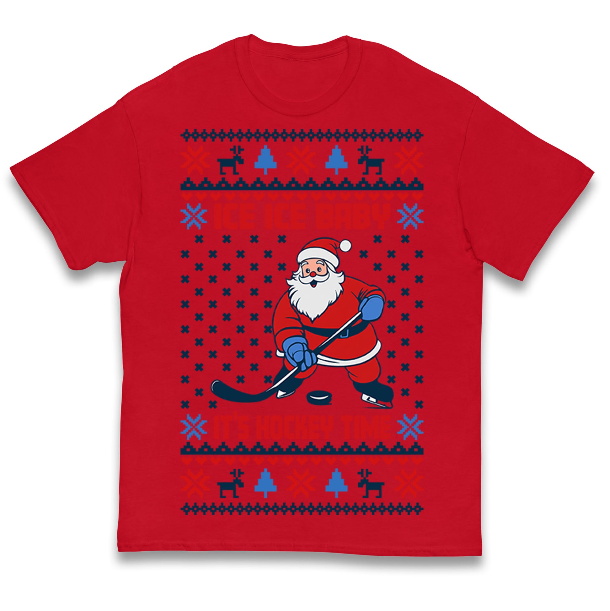 Hockey Christmas Kids T Shirt