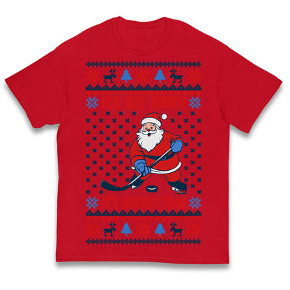 Hockey Christmas Kids T Shirt