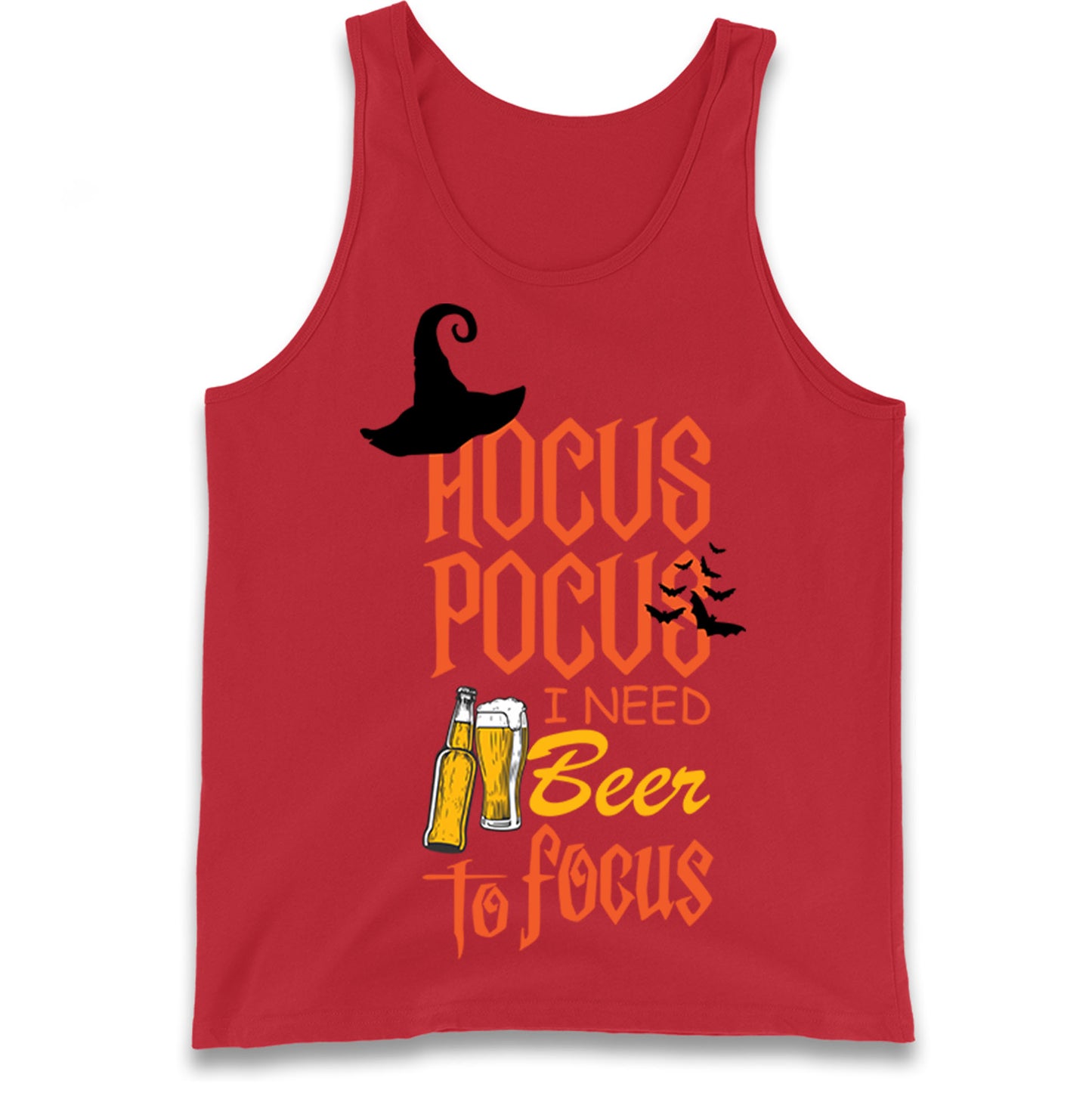 Hocus Pocus I Need Beer To Focus Tank Top
