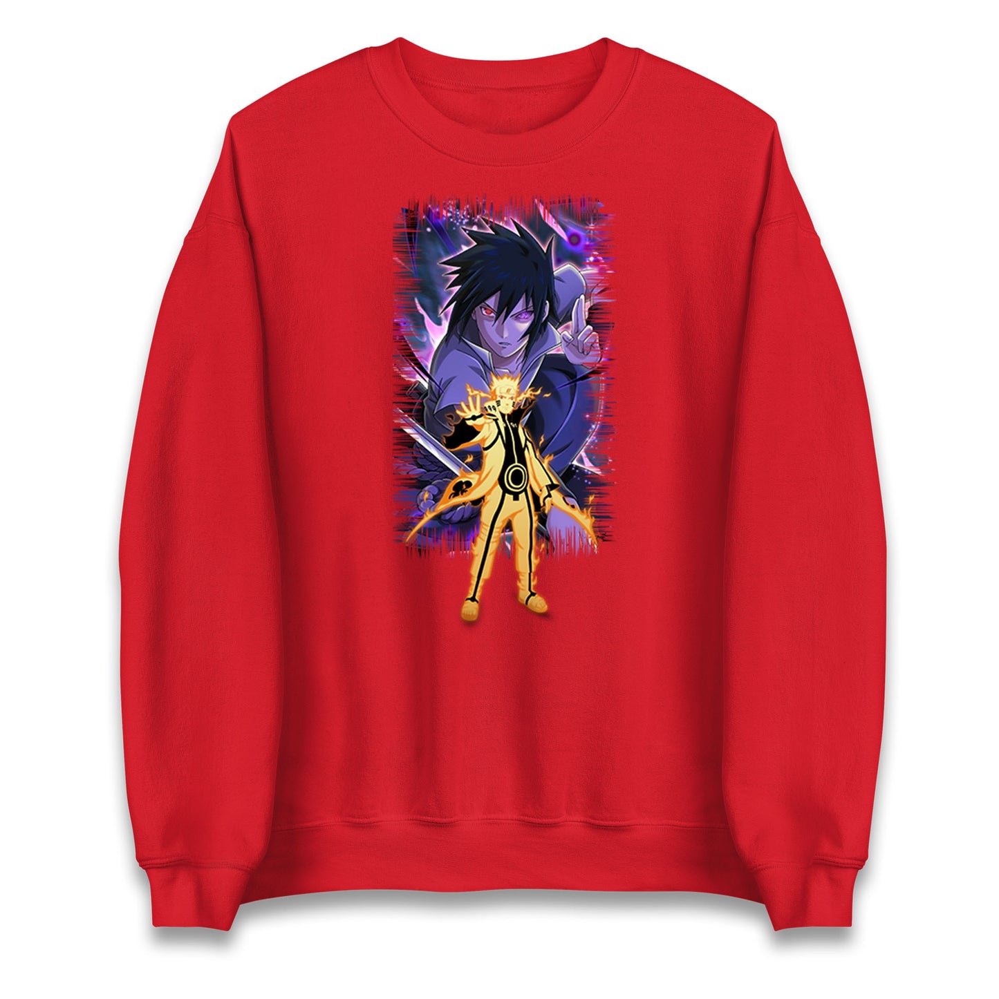 sasuke uchiha and naruto uzumaki sweatshirt