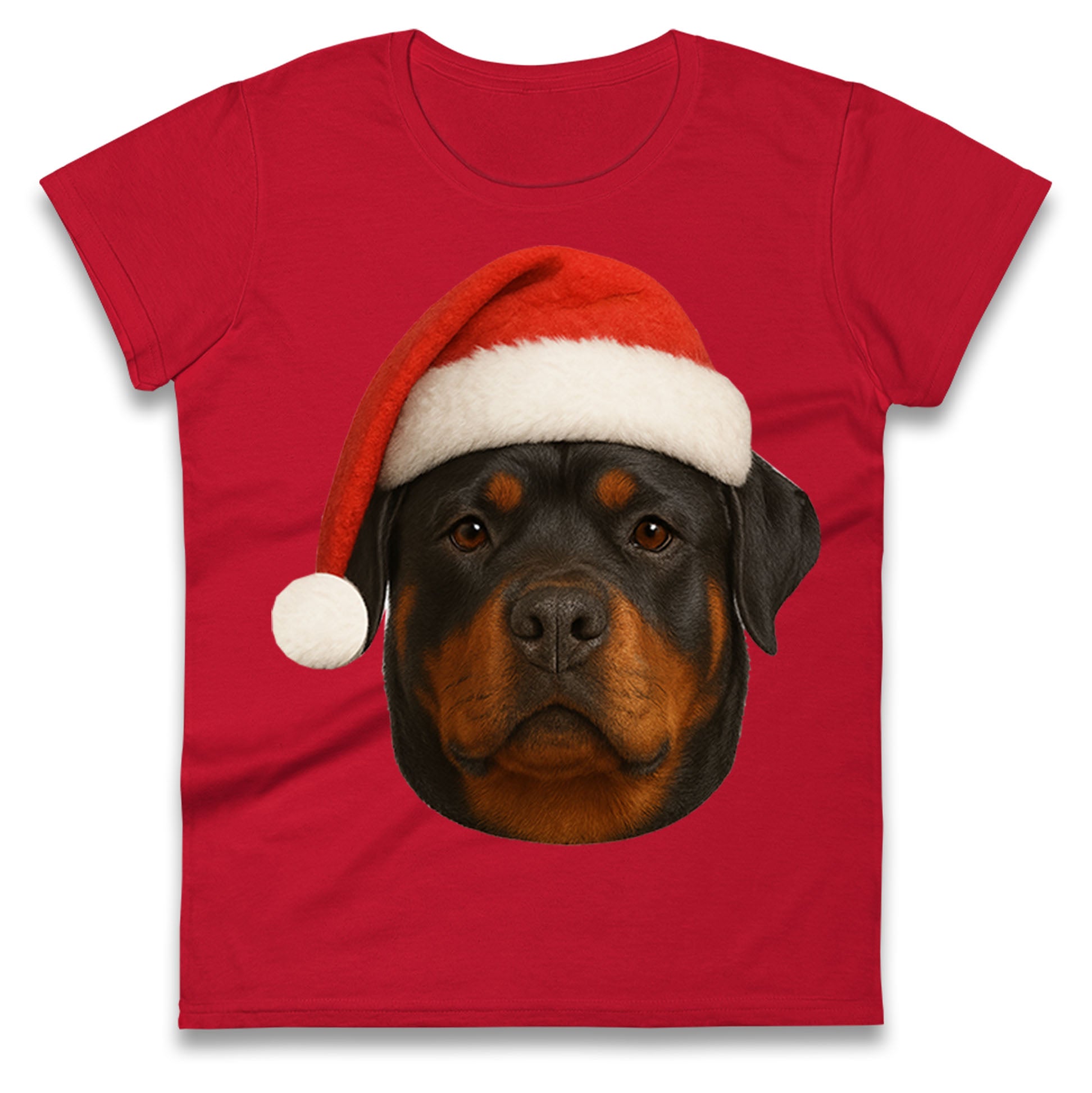 Rottweiler Christmas Ladies T Shirt 