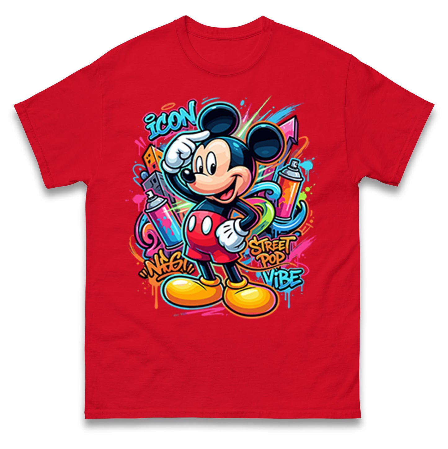 Graffiti Mickey T Shirt