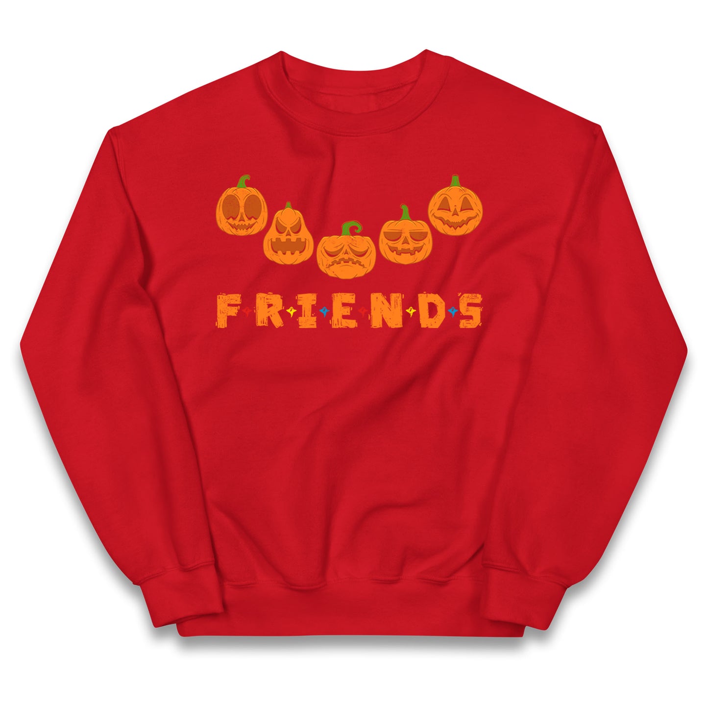 Scary Pumpkins Friends Halloween Jumper
