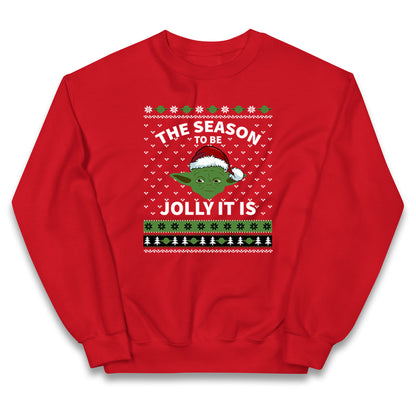 Yoda Christmas Kids Jumper