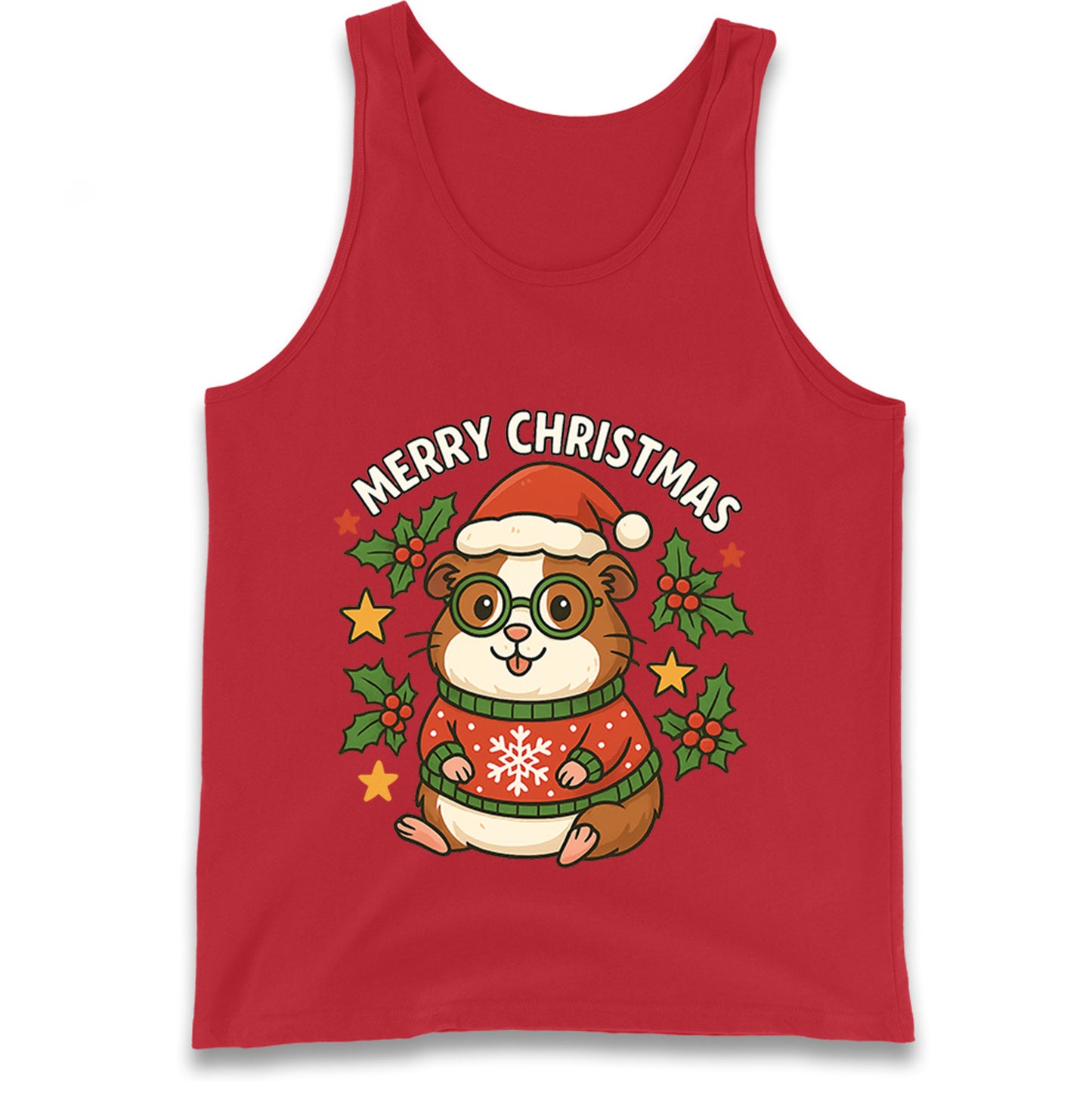 Guinea Pig Christmas Tank Top