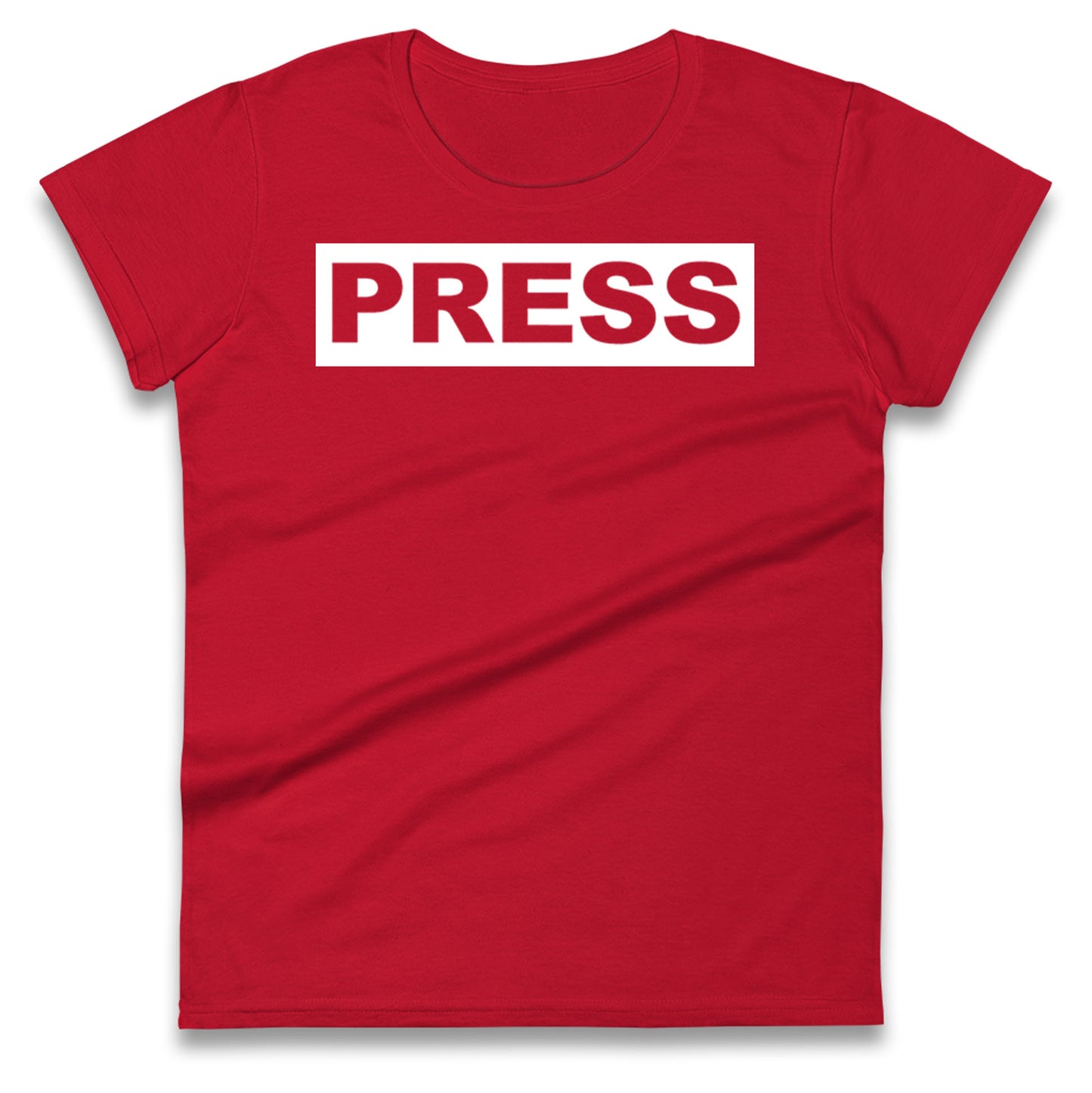 PRESS Palestine Inspired By Journalist Motaz Azaiza Ladies T Shirt