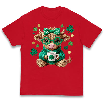 Cute Cow St Patrick Kids T Shirt