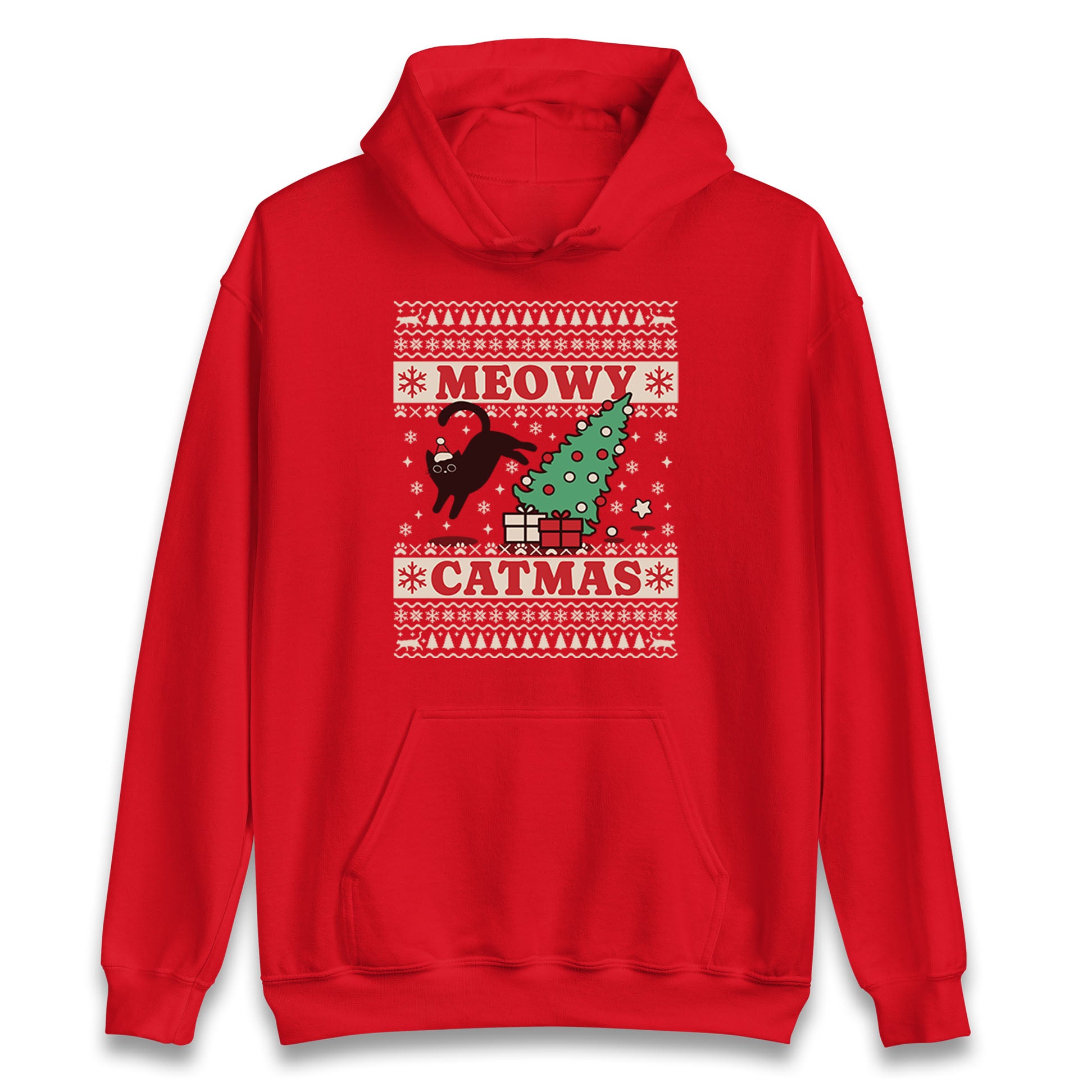Christmas Cat Hoodie