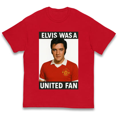 Elvis Presley Mnchester United Kids T Shirt
