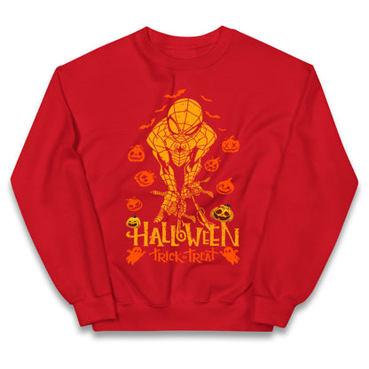 Spiderman Trick Or Treat Halloween Jumper
