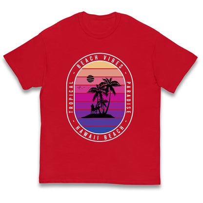 Hawaii Beach Kids T Shirt
