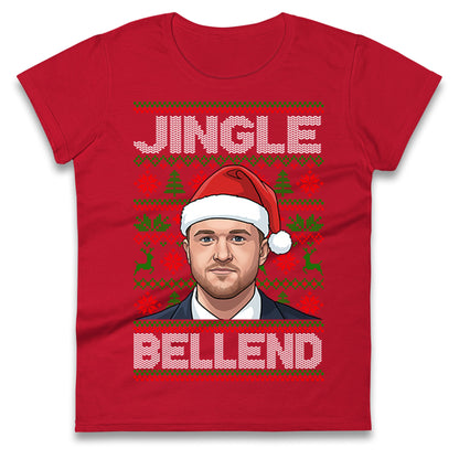 Tommy Robinson Jingle Bell End Christmas Ladies Shirt
