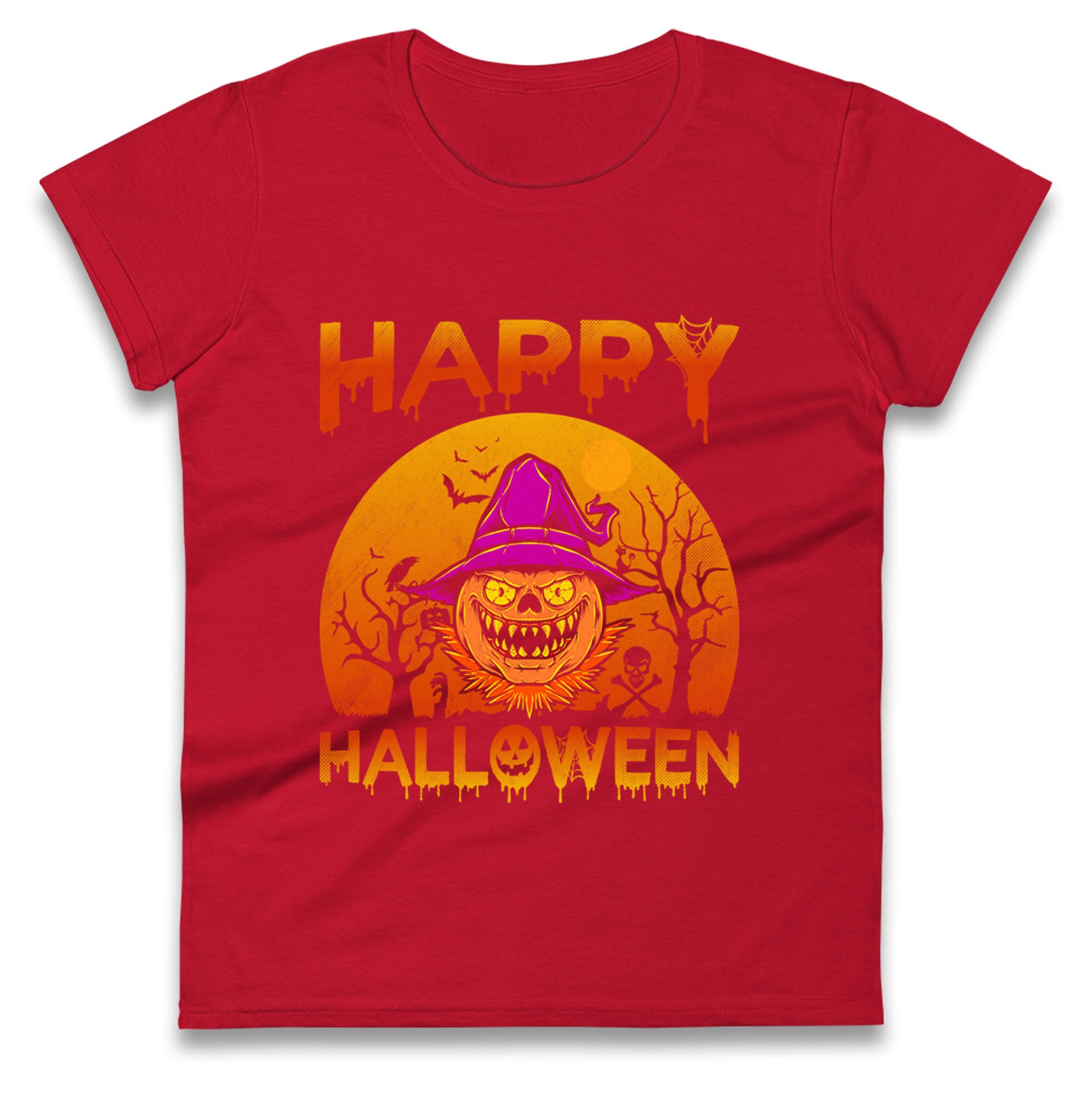 Happy Halloween Pumpkin Witch t shirt
