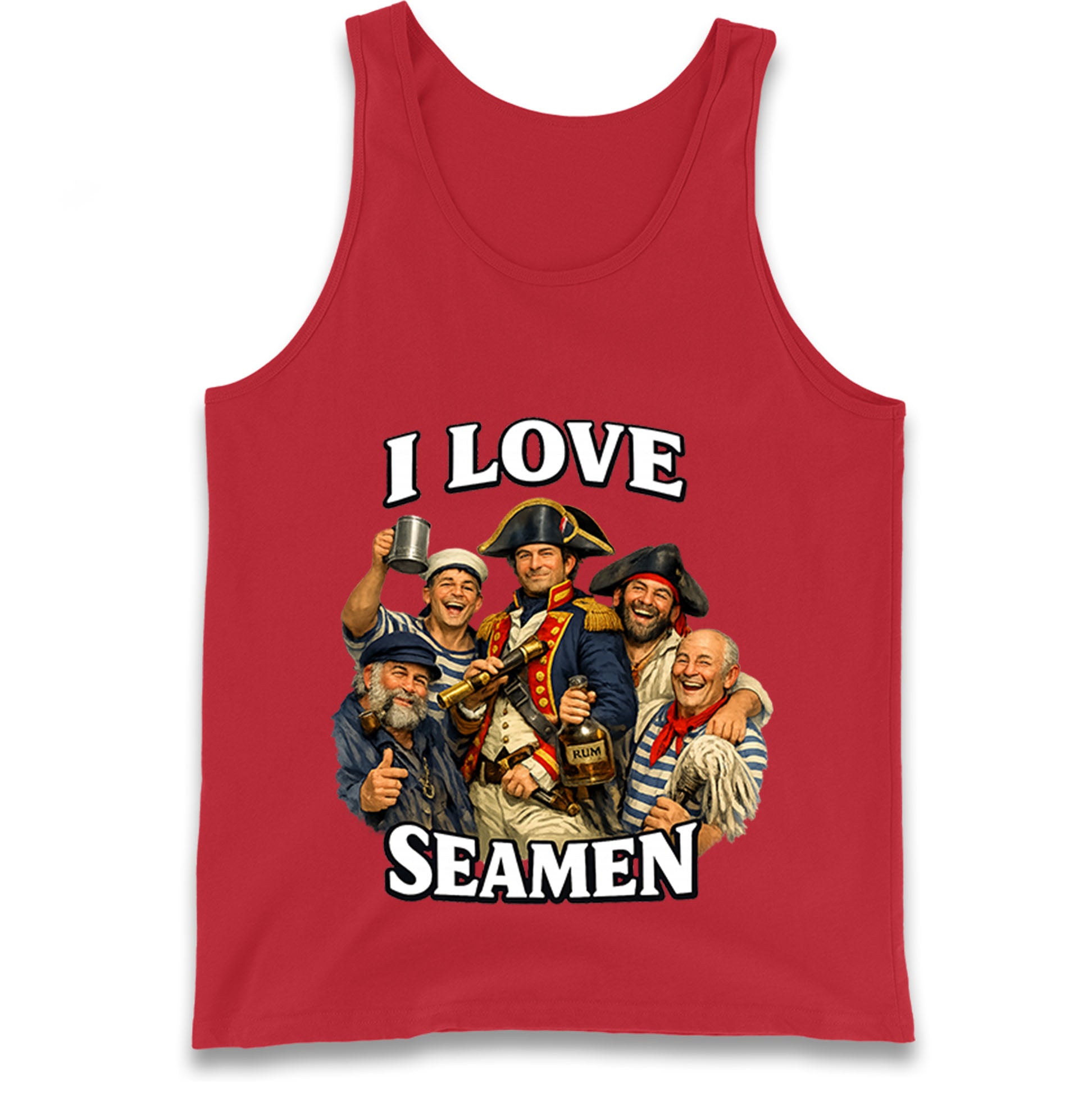 I Love Seamen Funny Cringe Meme Offensive  Tank Top