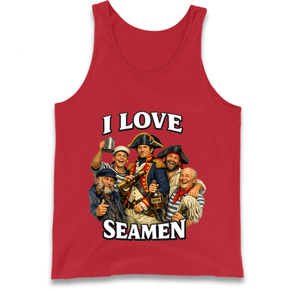 I Love Seamen Funny Cringe Meme Offensive  Tank Top