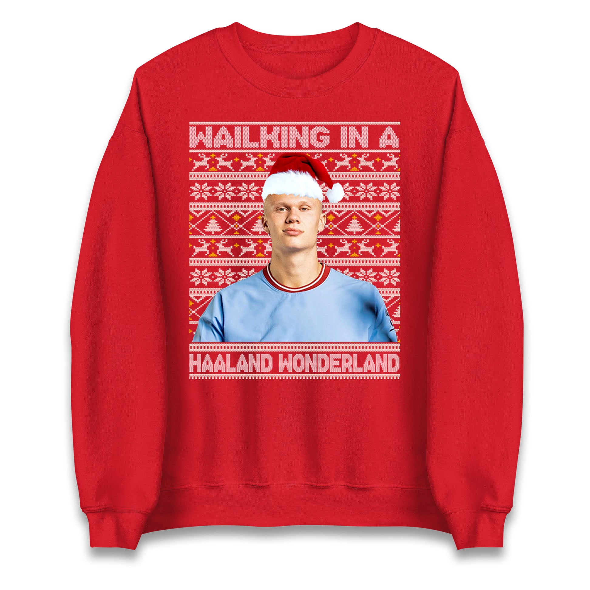 erling haaland christmas sweatshirt