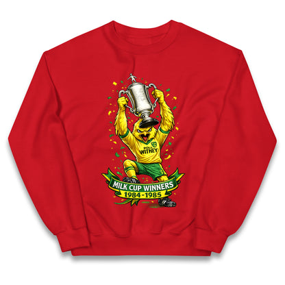 Norwich City Milk Cup Winners Kids Jumper