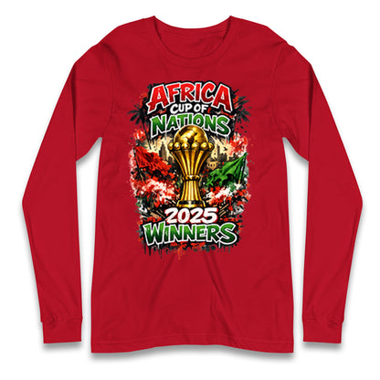 Morocco Africa Cup Of Nations Winners 2025 Longsleeve T Shirt