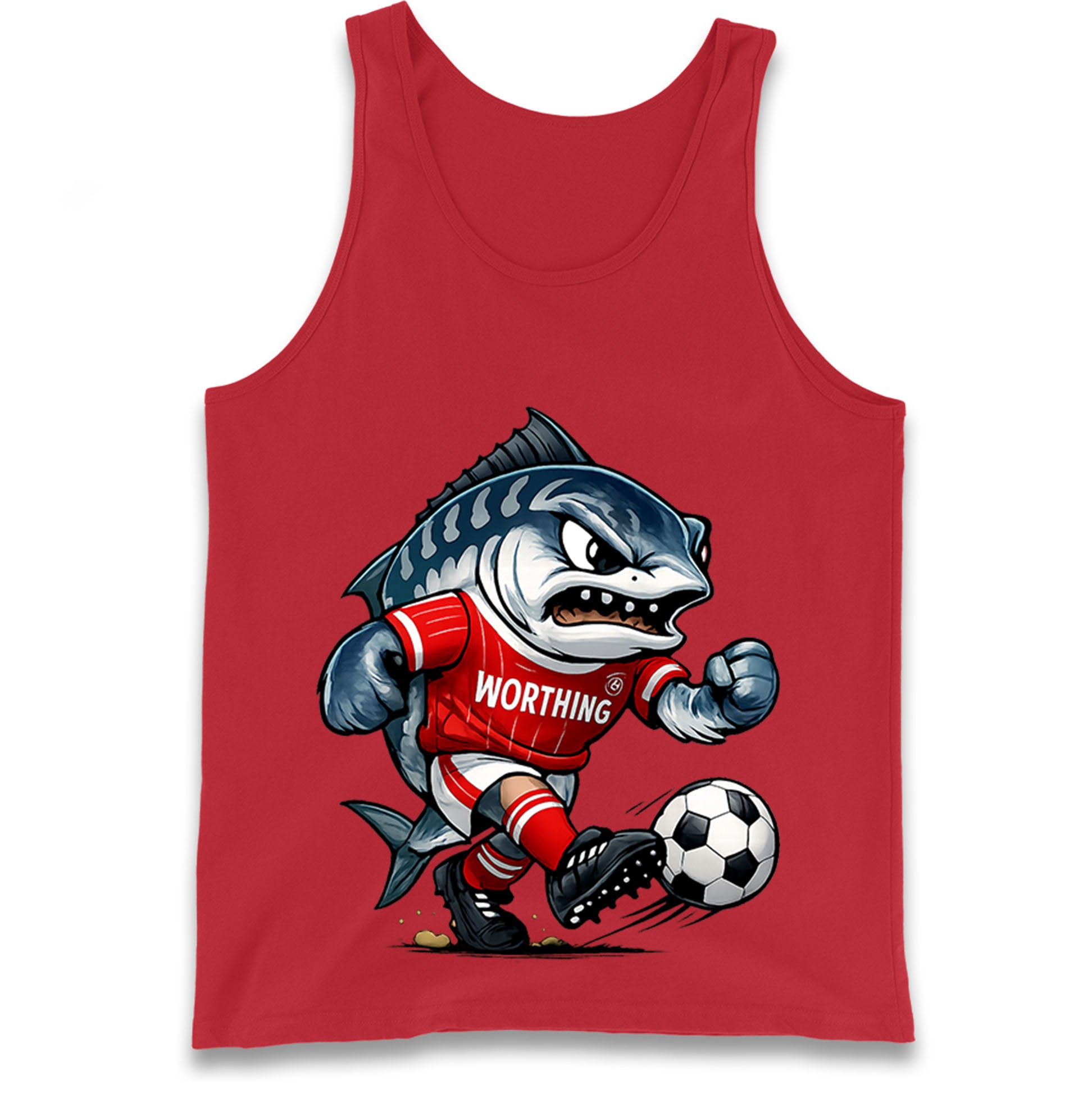 Retro Worthing Football Tank Top
